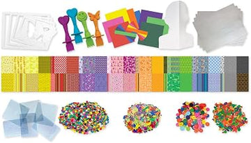 Roylco Big Box of Art Materials – All-in-One Classroom Craft Kit | 10 Activity Sets | Collage, Sculpture, Weaving & More | Ages 4+