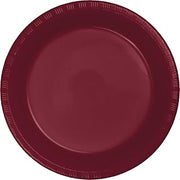 Creative Converting Touch of Color 20 Count Plastic Dinner Plates, Burgundy