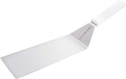 Mundial 8 x 3 Inch Square End Turner Spatula, Stainless Steel Blade, White Handle, NSF Certified, Professional Kitchen Utensil