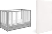 Graco Teddi Premium Nursery Starter Pack, Pebble Gray and White