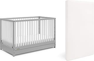 Graco Teddi Premium Nursery Starter Pack, Pebble Gray and White