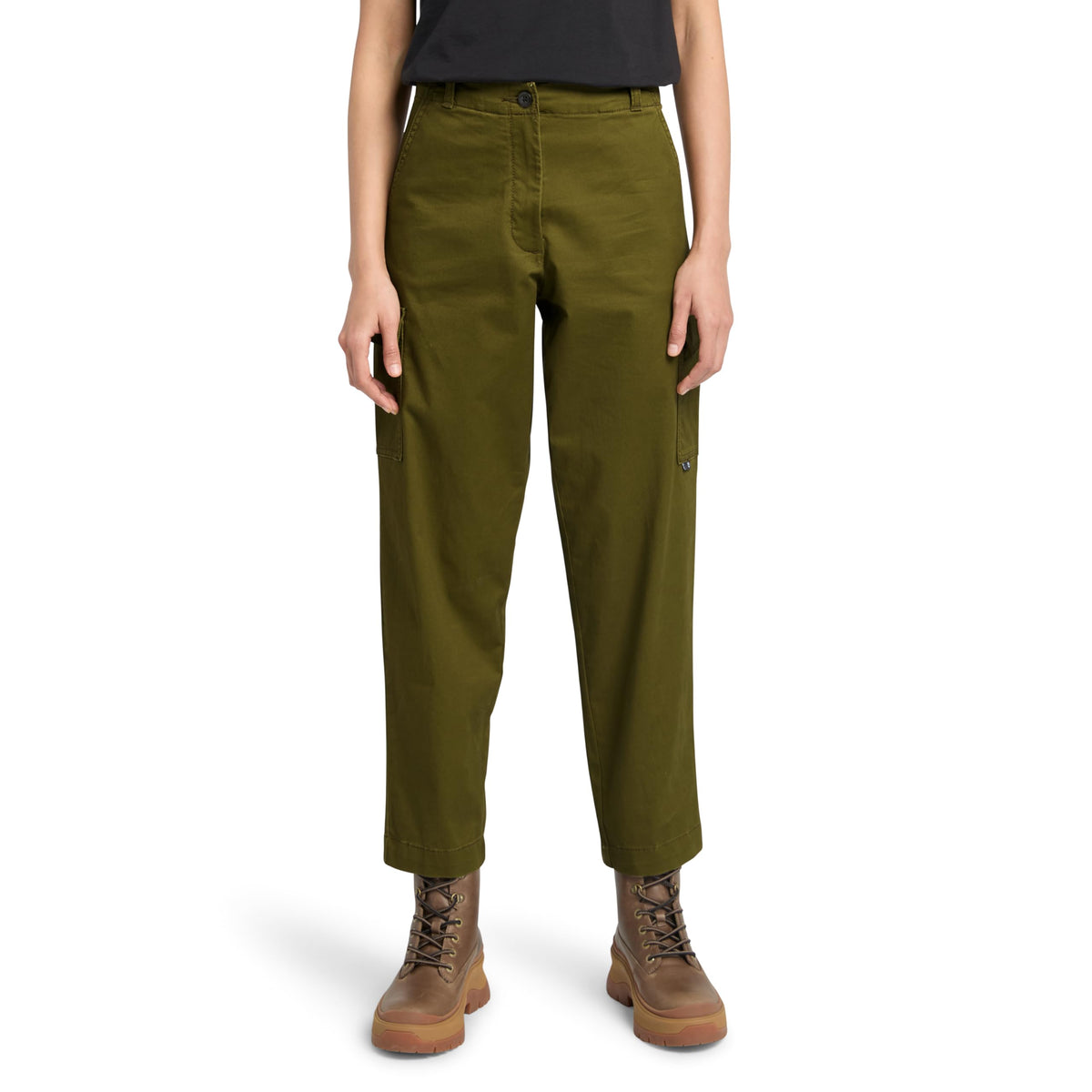 Women's TFO Cargo Pants by Timberland – Polyester, Dark Olive