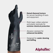Ansell 2X-Large (11) / Case of 36 / Black Non-Sterile Gloves