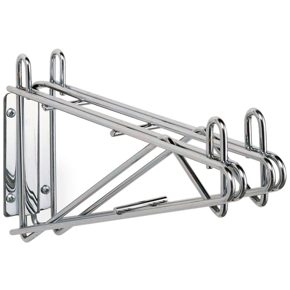 Metro Wall Mount 18" Chrome Shelf Supports by Super Erecta – 18 inches, Metal, Multi Color, Model 2WD18C