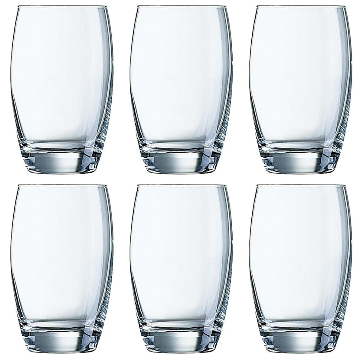 Arcoroc 6 Unité (Lot de 1) / 35 cl / Transparent/Green Tumblers & Water Glasses