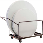 Table Cart for 48" and 60" Round Folding Tables by Global Industrial – 48 inches x 28 inches x 39 inches, Alloy Steel, Brown, Model INT-DY-60R