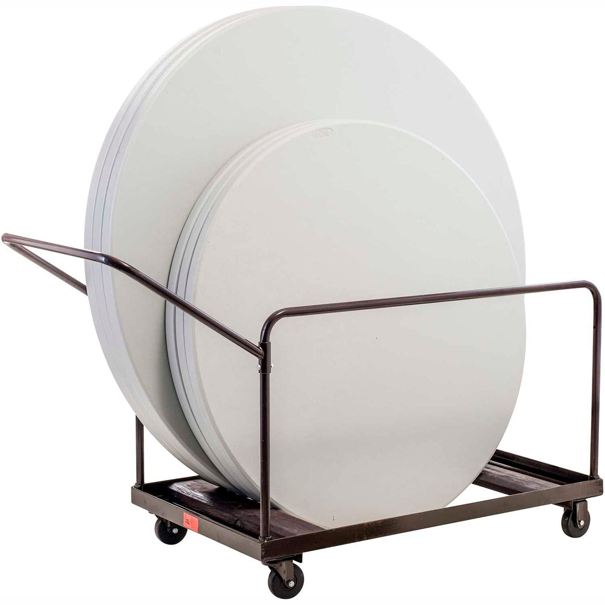 Table Cart for 48" and 60" Round Folding Tables by Global Industrial – 48 inches x 28 inches x 39 inches, Alloy Steel, Brown, Model INT-DY-60R