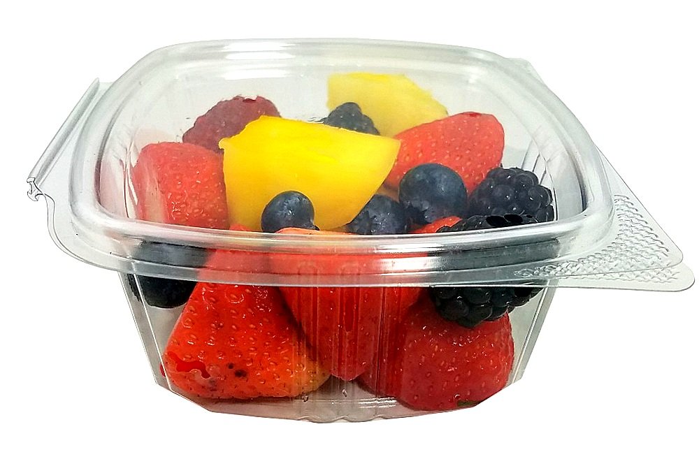 12 oz. RPET Clear Hinged Deli Meal Prep Fruit Salad Display Food Storage Containers | 200/Case by KODA CUP – 12 oz., 12.0 ounces, Polyethylene Terephthalate (PET), Clear