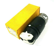 AC Plug CA STD 50a 250v Male by Hubbell – Nylon, Black/White, Model CS8265C