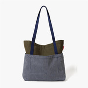 The Market Tote by hedley & bennett – 1008 cubic_inches, Cotton, Olive, Model The Market Tote - Olive