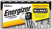 Energizer Battery AAA/LR03 Alkaline Powe 16-pak, 235395 (16-pak)