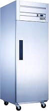 Dukers D28AR Commercial Single 1 Door Top Mount Refrigerator in Stainless Steel NSF, ETL, ETL Sanitation certified