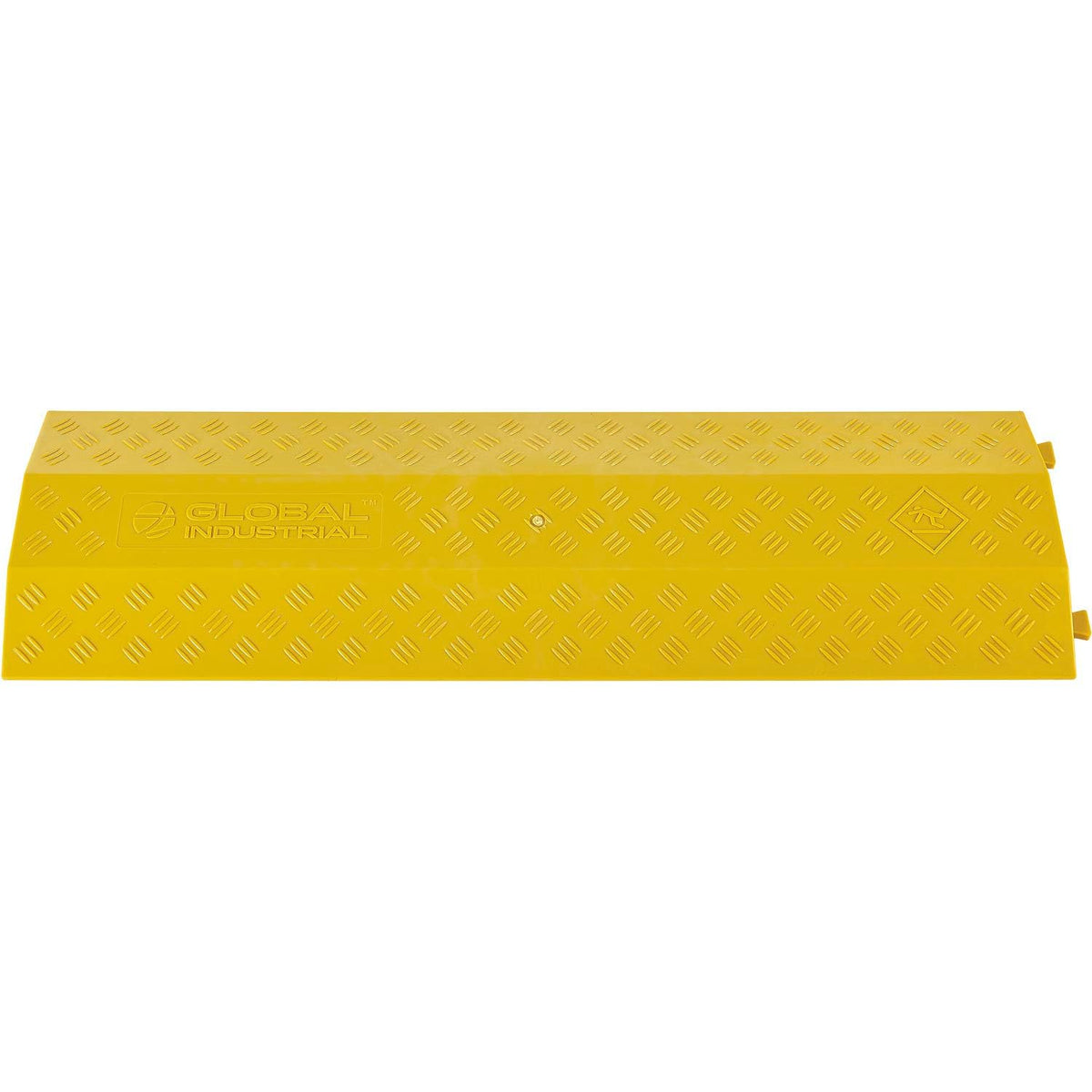 1-Channel Drop Over Cable Protector by Global Industrial – Polyvinyl Chloride, Yellow, Model TSH30109OR