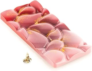 Silikomart Goccia-T, Tritan Chocolate Mould, 3 Cavities, Pack of 10 Moulds, Size 150 x 70 mm h 8.3 mm Volume 3 x 80 ml Tot. 240 ml
