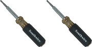 Southwire 65028840 SD6N1P 6-in-1 Screwdriver, Includes 5/16 nut Drivers, 1 and #0 Phillips 1/4'' and 3/16'' Slotted Tips (Pack of 2)