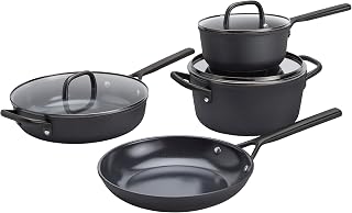 ZWILLING Milano, 7-pc, Pots And Pans, Cookware Set, Black Matte, Italian-designed Cookware, Modern, Compatible with all Stovetops