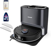 Bissell FlexClean Robot Vacuum & Mop, LiDAR Navigation, HEPA, 4270 | No-tangle pet brush roll; liftable pad; self-empty base; cleans hard floors & rugs automatically