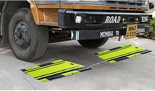 Optima Portable Heavy Duty Digital Weigh Axle Pads for Vehicles 50,000lb x 20lb, OP-928-1624LCD-2