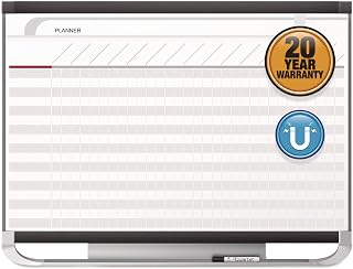 Quartet Prestige 2 Magnetic Total Erase Project Planner, 3 x 2 Feet Board with 16 Row/29 Column Chart (PP32P2)