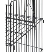 Wire Dump Bin - 18" W x 17" D x 30" H by HUBERT – Metal, Black, Model HEN-1916150