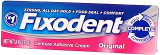 Fixodent Denture Adhesive Cream Original 1.4 Ounce (41ml) (6 Pack)