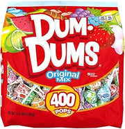 Dum Dums Original Mix 400 ct. Bag - All-Time Classic Flavors, Assorted Suckers in Bulk Candy Bag - Individually Wrapped Lollipops for Any Occasion