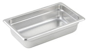 Winco 2.5" Deep / 1 / Stainless Steel Storage & Transport