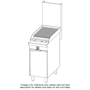 Southbend Platinum Charbroiler Range Gas 16" by SOUTH BEND – Cast Iron, Metallic, Model P16C-C