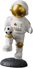 Modern Spaceman Figurine Resin Craft Astronaut Statue Figure for Home Shelf Tabletop Outer Space Themed Decoration (28.5x16x15.5CM)