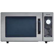 Compact Light-Duty Commercial Microwave Countertop Oven with 6-Minute Electronic Dial Control Timer by Panasonic – 1000 Watt - Dial, 0.8 cubic_feet, Stainless Steel, Model NE-1025F
