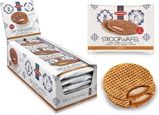 Daelmans Single Jumbo Caramel Wafers, 1.38-Ounce Box (Pack of 36)
