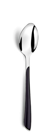 24-Piece Eclat Black Flatware Set by Amefa – 24 inch, Stainless Steel, Silver, Model 2214AAWB12C71