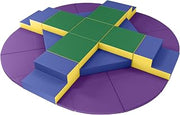 ECR4Kids Summit Step 360° Climber, Toddler-Sized, 17-Piece, Assorted