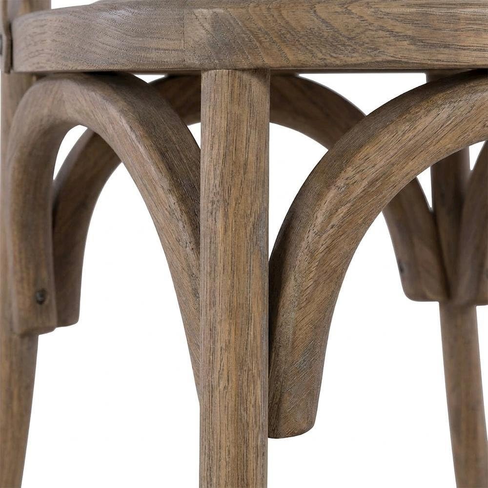 Helia Gray Set of Two Bentwood Dining Chairs by Furnifact – Elm,Plywood, Grey, Pack of 2