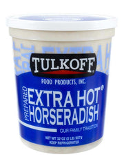 White Prepared Horseradish by Tulkoff – 32 Ounce, Pack of 6