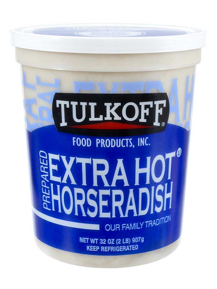 White Prepared Horseradish by Tulkoff – 32 Ounce, Pack of 6