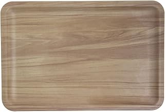 HUBERT Serving Platter with Butcher Block Finish - 13 1/2 L x 9 1/8 W