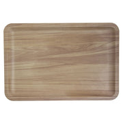 Serving Platter with Butcher Block Finish - 13 1/2 L x 9 1/8 W by HUBERT – 13.5" x 9.1" x 0.9", Melamine, Butcher Block, Model M1351-BUTCHER