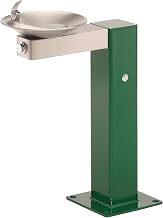 Haws 3377 Stainless Steel Barrier-Free Pedestal Drinking Fountain with Bowl and Bracket