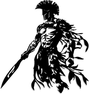 Spartan Warrior Metal Wall Art.WallArt Decor.Metal Outdoor Decor.12in