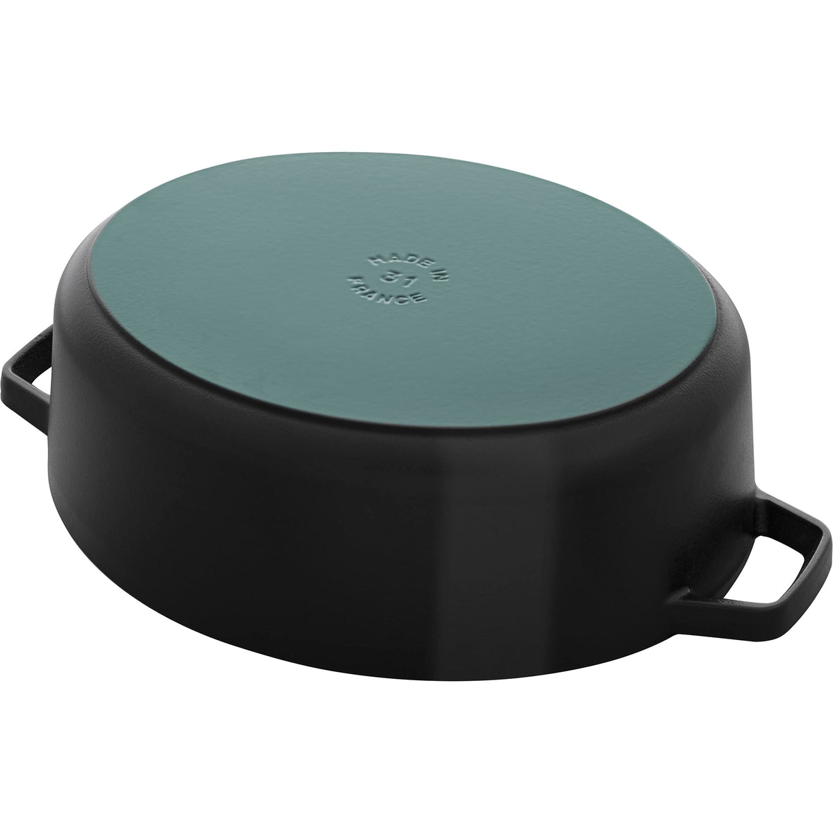 Cast Iron 6.25-qt Wide Oval Dutch Oven by STAUB – 6.25-qt, 6.25 quarts, Cast Iron, Black, Model 16403123