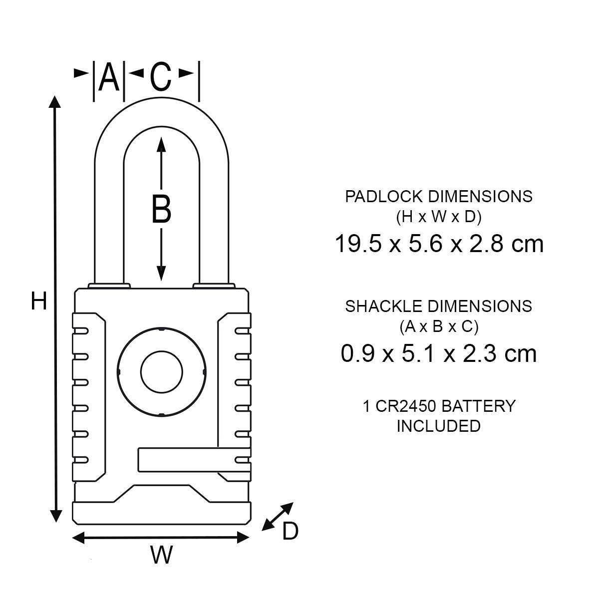 Master Lock OLD - Bluetooth Professional - Outdoor / 14.5 cm x 6.0 cm x 4.2 cm / Black Retail Locks