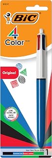 BIC 4-Color Retractable Ballpoint Pen, 1.0 mm Medium Point, 1-Count
