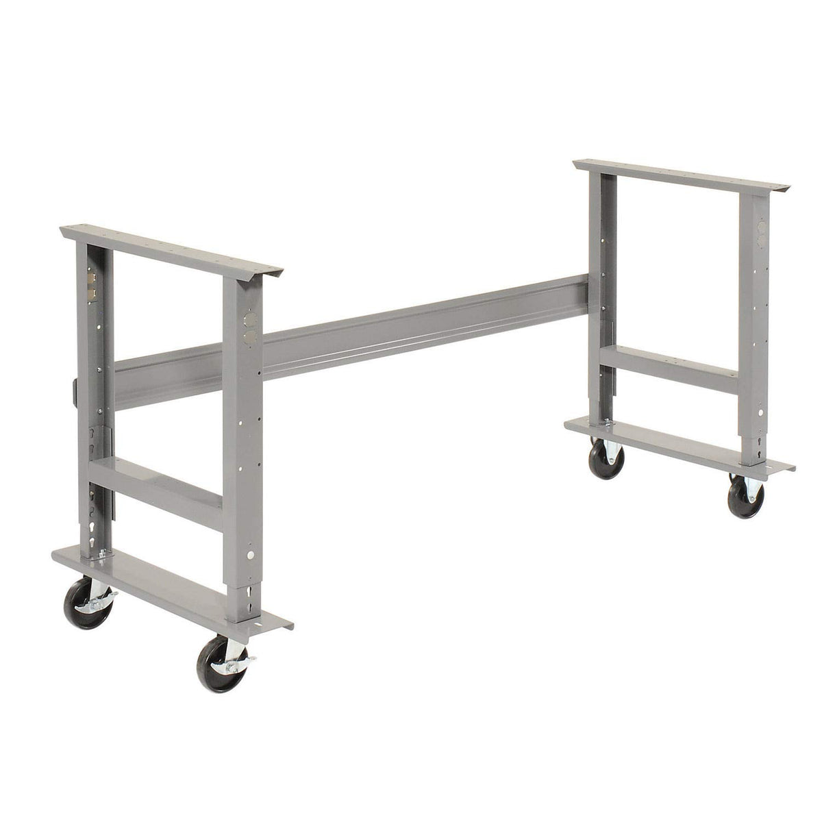 Mobile Adjustable Height Workbench C-Channel Leg by Global Industrial – 36"L x 72"W x 4.5"H, Steel, Gray/Maple, Model 183169A