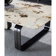 Mesa para Centro De Sala Marble Base Coffee Table Modern Apartment Simple Coffee Table Side Table Villa Living Room End Table Coffee Table by JOYNOW – 140cm, Acacia, Model 5744
