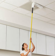 Rubbermaid Commercial Products – HYGEN Quick-Connect Flexible Dusting Wand with Microfiber Sleeve, White, Flexible Dusting for Office/School/Stadium/Lobby/Restaurant