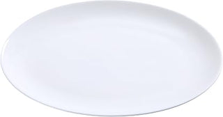 Yanco AC-12-CP ABCO Coupe Platter, 12.25 " Length x 8.125" Width, Porcelain, Super White, Pack of 12