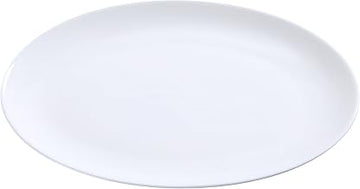 Yanco AC-12-CP ABCO Coupe Platter, 12.25 " Length x 8.125" Width, Porcelain, Super White, Pack of 12