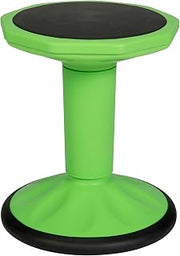 Flash Furniture Kids 16 in Stool with Non-Skid Bottom, Green | For Classroom And Home, Fixed Height, Flexible