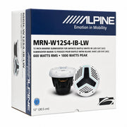 Marine 12" Infinite Baffle Subwoofer (White) by Alpine – Model MRN-W12S4-IB-LW